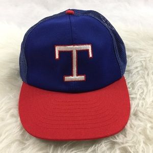 VTG Texas Rangers Baseball Hat Trucker Snapback